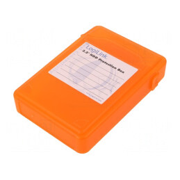 Carcasă HDD 3.5 inch Plastic Portocalie | Electronic-mag.ro | Componente Electronice