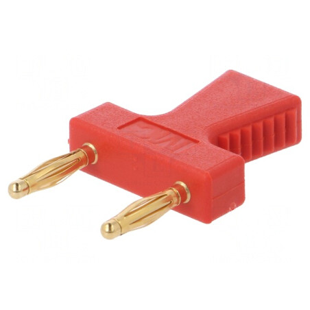Punte Stacabila Banană 2mm Roșie 10A Aurit | Electronic-mag.ro | Componente Electronice