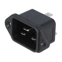 Conector Alimentare AC Tată 16A 250V | Electronic-mag.ro | Componente Electronice