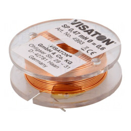 Bobină cu aer 0,47mH 0,83Ω 37mm 12mm 0,6mm | Electronic-mag.ro | Componente Electronice