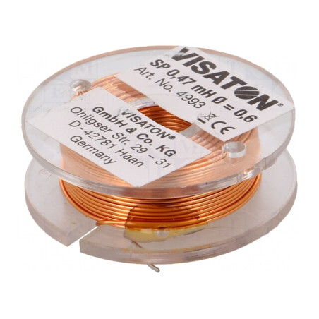 Bobină cu aer 0,47mH 0,83Ω 37mm 12mm 0,6mm | Electronic-mag.ro | Componente Electronice