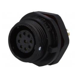 Soclu SP13 9-PIN IP68 pentru panou | Electronic-mag.ro | Componente Electronice