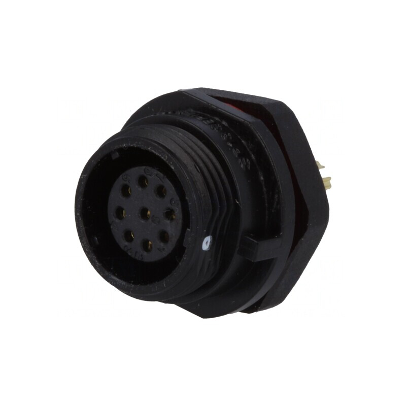Soclu SP13 9-PIN IP68 pentru panou | Electronic-mag.ro | Componente Electronice