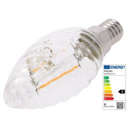 Lampă LED E14 alb cald 2W 2700K 250lm