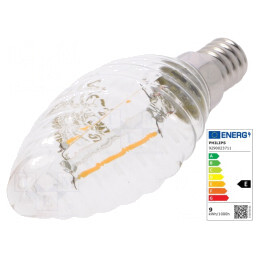 Lampă LED E14 alb cald 2W 2700K 250lm | Electronic-mag.ro | Componente Electronice