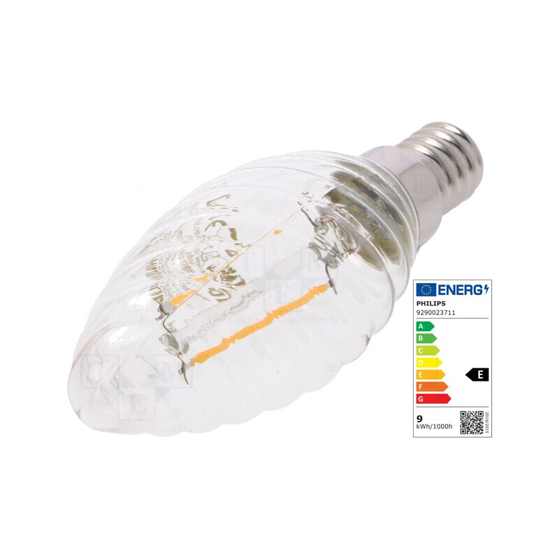 Lampă LED E14 alb cald 2W 2700K 250lm | Electronic-mag.ro | Componente Electronice