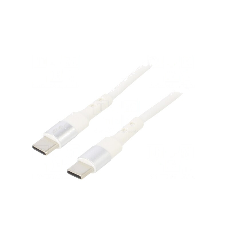 Cablu USB-C 2.0 1,8m Alb | Electronic-mag.ro | Componente Electronice