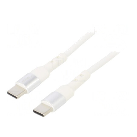 Cablu USB-C 2.0 1,8m Alb | Electronic-mag.ro | Componente Electronice