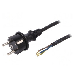 Cablu Electric SCHUKO 3x1mm2 Mufă E/F | Electronic-mag.ro | Componente Electronice