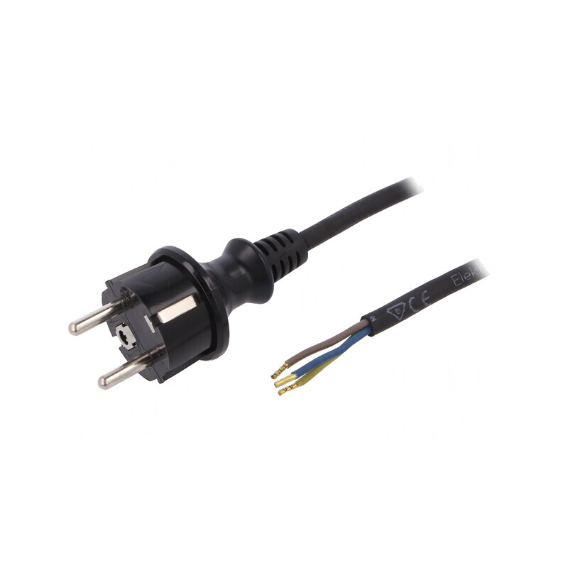Cablu Electric SCHUKO 3x1mm2 Mufă E/F | Electronic-mag.ro | Componente Electronice