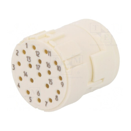Conector M23 PIN 17 Mamă Crimpat 160V | Electronic-mag.ro | Componente Electronice