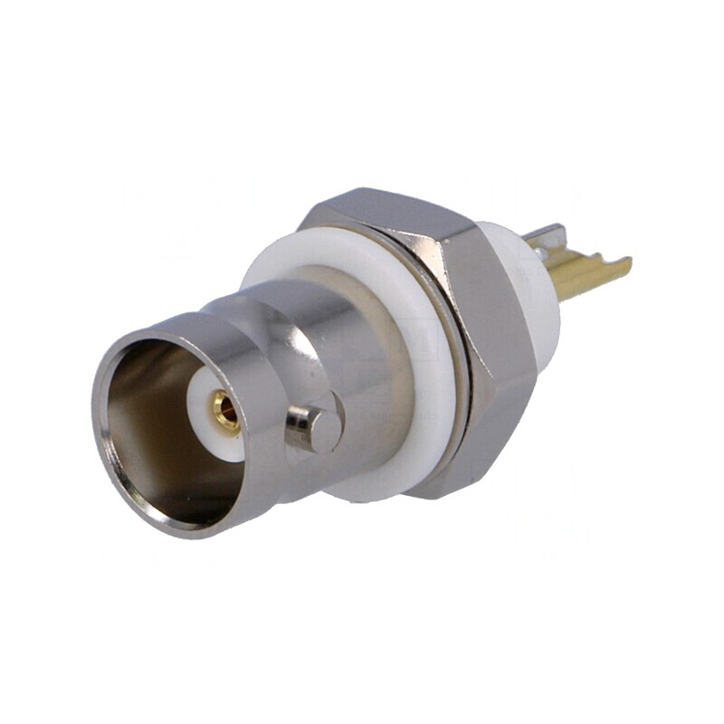 Soclu BNC mamă 50Ω cu izolaţie aurit | Electronic-mag.ro | Componente Electronice