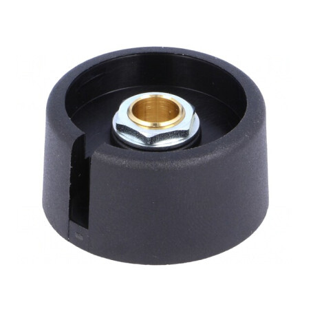 Buton rotativ cu indicator poliamidă 6,35mm 31x16mm | Electronic-mag.ro | Componente Electronice