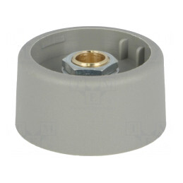 Buton Rotativ Gri Poliamidă 6mm 31x16mm | Electronic-mag.ro | Componente Electronice