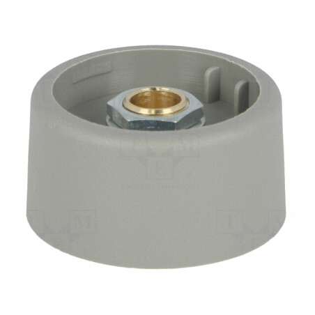 Buton Rotativ Gri Poliamidă 6mm 31x16mm | Electronic-mag.ro | Componente Electronice