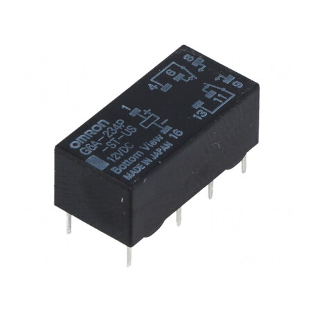 Releu Electromagnetic DPDT 12VDC 2A | Electronic-mag.ro | Componente Electronice