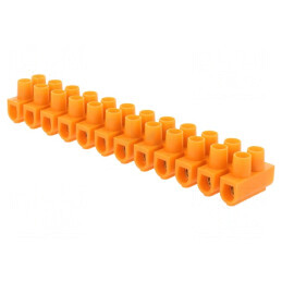 Regletă Conexiuni Terminale cu Șurub 10mm2 57A 12 Piste | Electronic-mag.ro | Componente Electronice