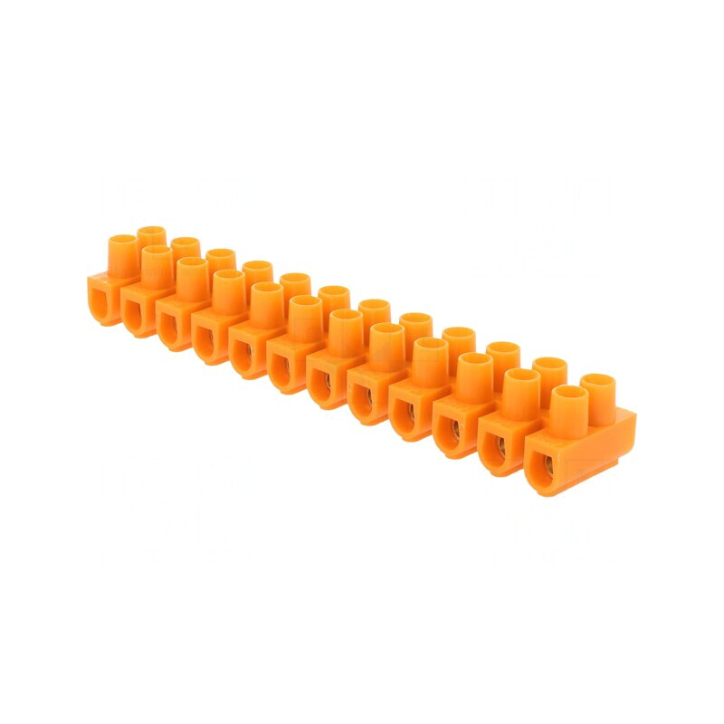 Regletă Conexiuni Terminale cu Șurub 10mm2 57A 12 Piste | Electronic-mag.ro | Componente Electronice