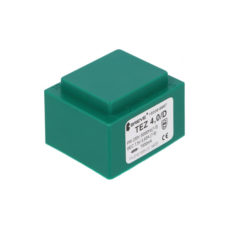 Transformator Încapsulat 4VA 230V 7.5V 533.3mA PCB | Electronic-mag.ro | Componente Electronice