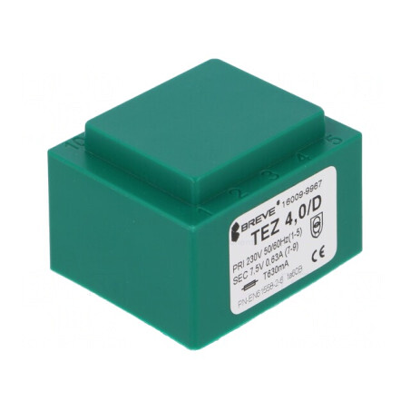 Transformator Încapsulat 4VA 230V 7.5V 533.3mA PCB | Electronic-mag.ro | Componente Electronice