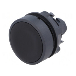 Comutator Apăsare 22mm Negru | Electronic-mag.ro | Componente Electronice