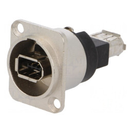 Adaptor IEEE1394 Ecranat Metal Soclu Dual | Electronic-mag.ro | Componente Electronice