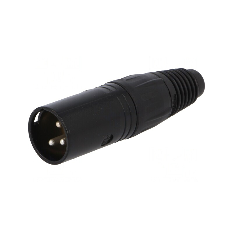 Mufă XLR Tată 3 Pin pentru Cablu 3,5-8mm | Electronic-mag.ro | Componente Electronice
