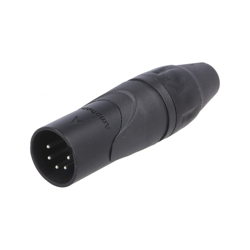 Mufă XLR Tată 5-PIN Dreptă pentru Cablu | Electronic-mag.ro | Componente Electronice