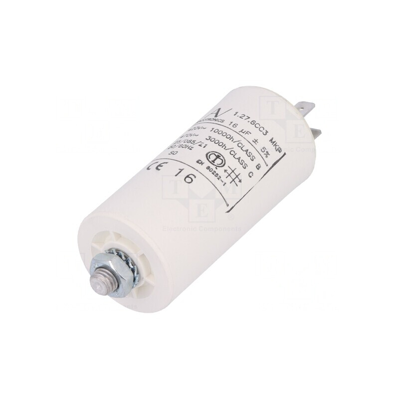 Condensator Motor 16uF 420VAC ±5% | Electronic-mag.ro | Componente Electronice