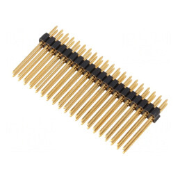 Şir Pini Tată 2x20 THT Aurit 1,27mm | Electronic-mag.ro | Componente Electronice