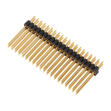 Şir Pini Tată 2x20 THT Aurit 1,27mm | Electronic-mag.ro | Componente Electronice