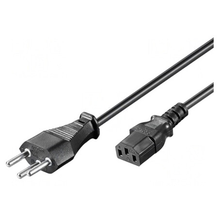 Cablu Alimentare IEC C13 Mamă 2m Negru | Electronic-mag.ro | Componente Electronice