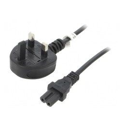 Cablu Alimentare 1,5m Negru 2,5A 250V | Electronic-mag.ro | Componente Electronice