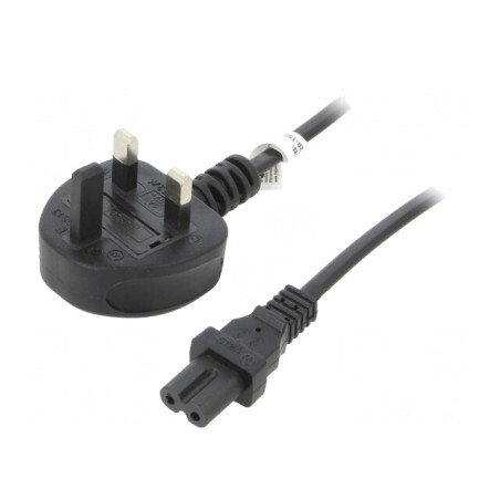 Cablu Alimentare 1,5m Negru 2,5A 250V | Electronic-mag.ro | Componente Electronice