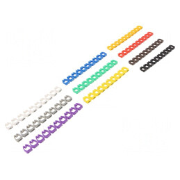 Kit Etichete Cablu 6mm Culori Mixte | Electronic-mag.ro | Componente Electronice
