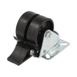 Roată de transport dublă 50mm 80kg | Electronic-mag.ro | Componente Electronice