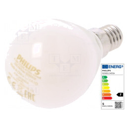 Lampă LED E14 Alb Cald 4,3W 2700K
