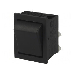 Comutator Rocker DPST ON-OFF 16A/250V Negru | Electronic-mag.ro | Componente Electronice