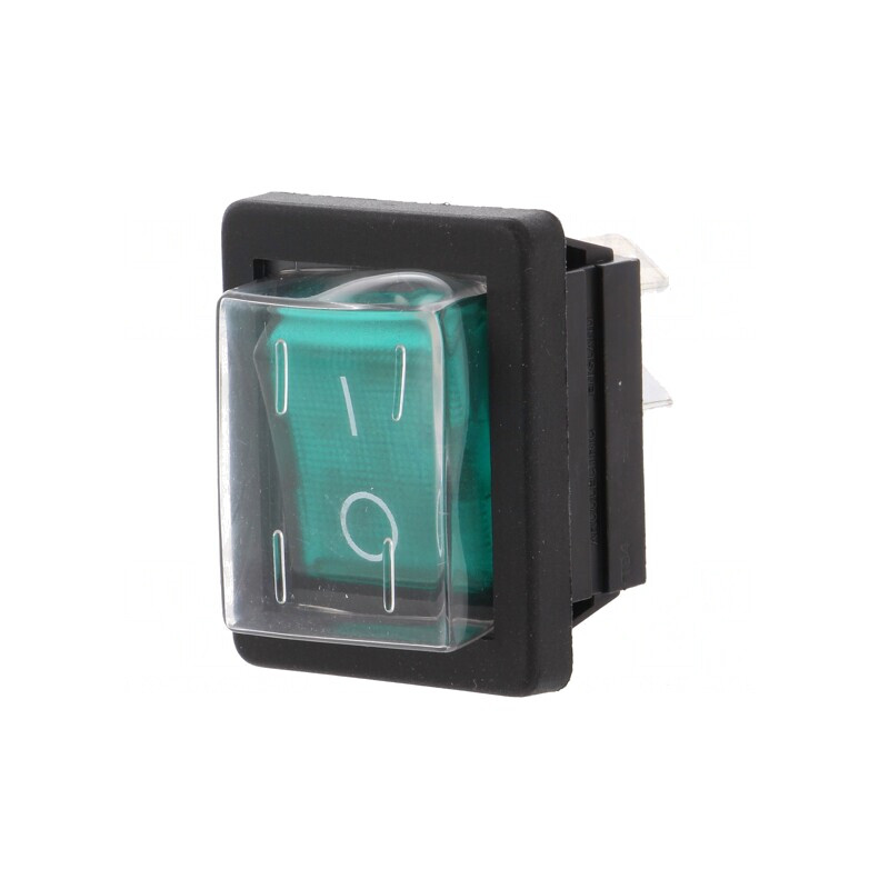Comutator Rocker Verde cu Lumină Neon ON-OFF 16A 250V | Electronic-mag.ro | Componente Electronice Comutator Rocker Verde cu Lumină Neon ON-OFF 16A 250V | Electronic-mag.ro | Componente Electronice
