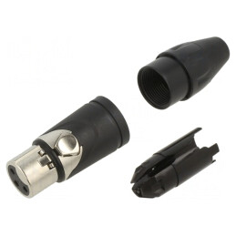 Mufă XLR Mamă 3 Pin pentru Cablu | Electronic-mag.ro | Componente Electronice