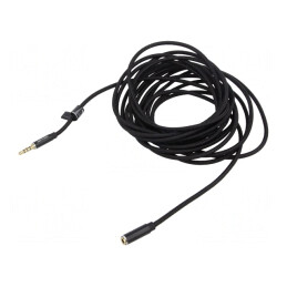 Cablu Audio Jack 3,5mm 4pin 5m Negru | Electronic-mag.ro | Componente Electronice