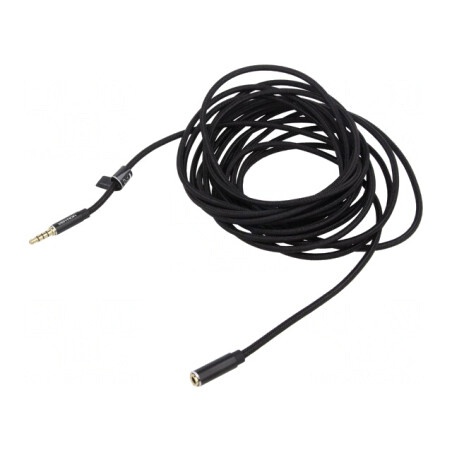 Cablu Audio Jack 3,5mm 4pin 5m Negru | Electronic-mag.ro | Componente Electronice