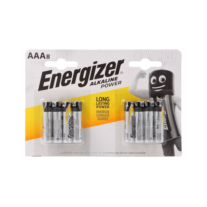 Baterii alcaline AAA 1,5V 8 bucăți Base | Electronic-mag.ro | Componente Electronice