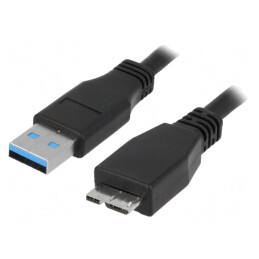 Cablu USB 3.0 A la Micro B 60cm | Electronic-mag.ro | Componente Electronice