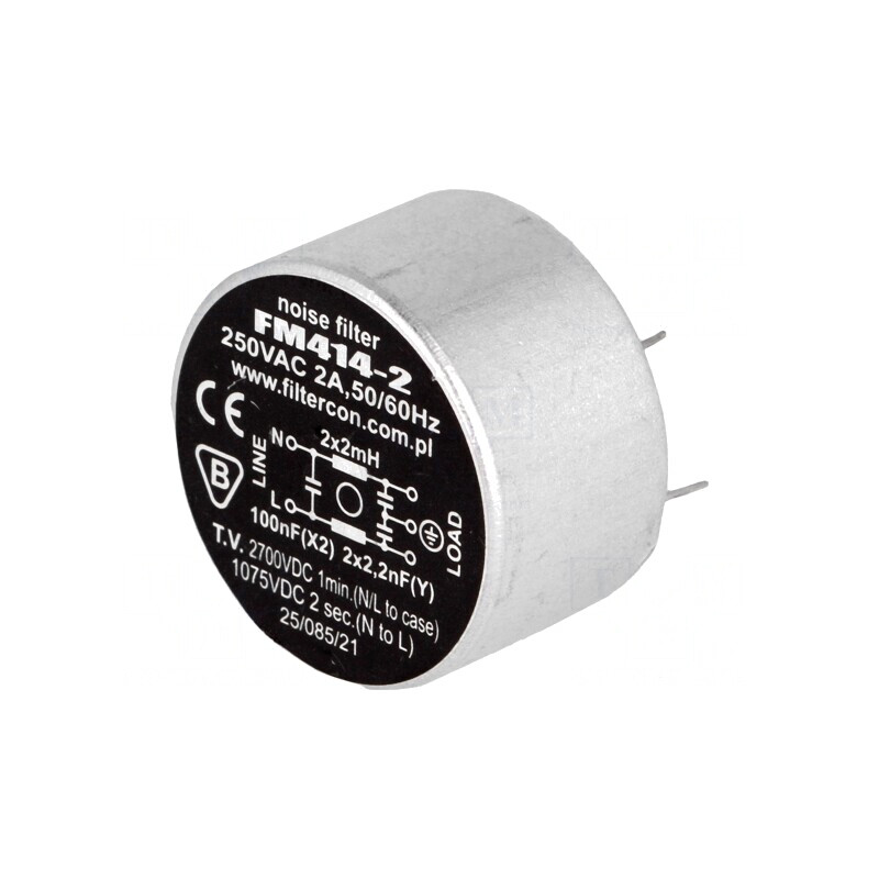 Filtru Anti-Interferențe 250VAC 100nF 2,2nF 2mH THT | Electronic-mag.ro | Componente Electronice