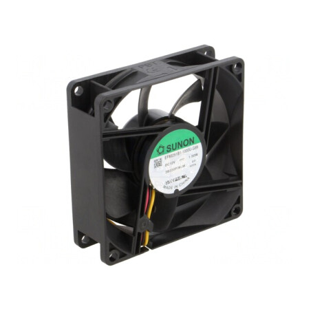 Ventilator axial DC 12V 80x80x25mm 70m3/h 33dBA cu bilă | Electronic-mag.ro | Componente Electronice