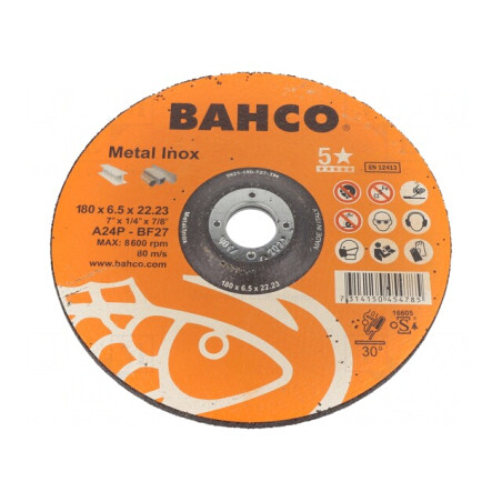 Disc de șlefuire 180mm 22,23mm 6,5mm | Electronic-mag.ro | Componente Electronice