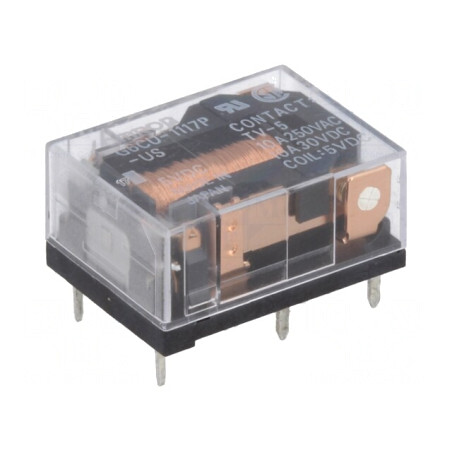 Releu Electromagnetic SPST-NO 5VDC 10A | Electronic-mag.ro | Componente Electronice
