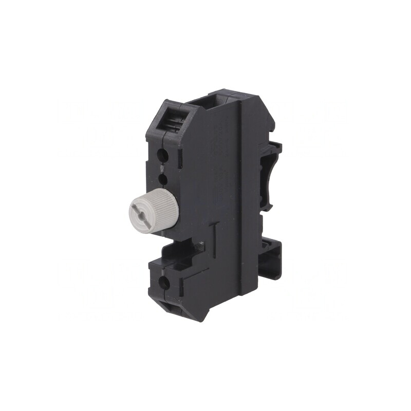 Clemă siguranțe cilindrice 5x20mm 10A 800VAC pentru șină DIN | Electronic-mag.ro | Componente Electronice