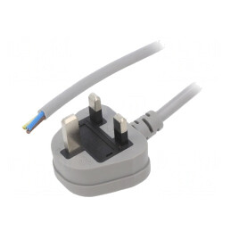 Cablu Alimentare 1,8m Gri 13A 250V | Electronic-mag.ro | Componente Electronice